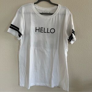 Adele Concert Jersey Shirt Large White Black HELLO on front 25 on back